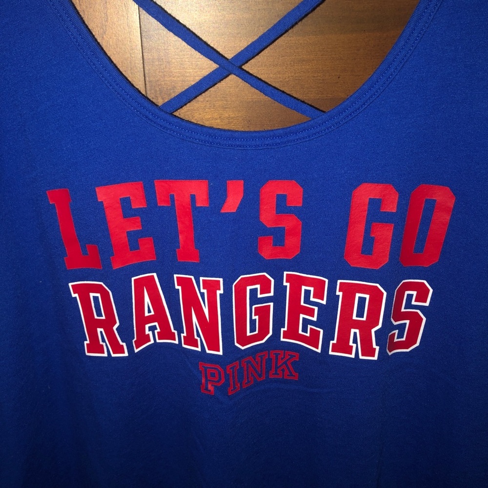 By Pink Texas Rangers Razorback Tank - Picture 3 of 6